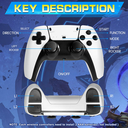 M15 4K TV Retro Handheld Game Console Stick 2.4G Dual Wireless Controller 20000+ Classical Games 23 Classic Emulaters