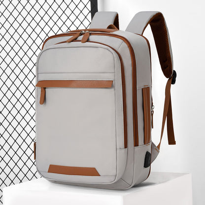 High-Quality USB Rechargeable Backpack Men's Waterproof Bag Large Laptop Backpack Unisex School Bag Youth Backpack