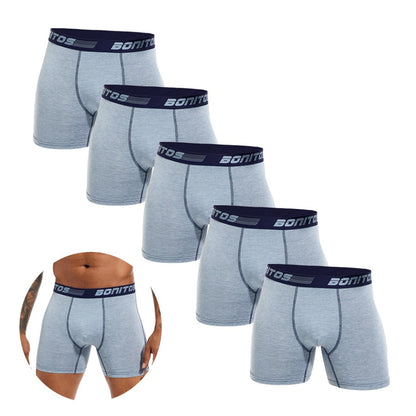 5pcs Pack 2025 Men Panties Polyester Underwear Male Brand Boxer And Underpants For Homme Lot Luxury Set Sexy Shorts Gift Slip
