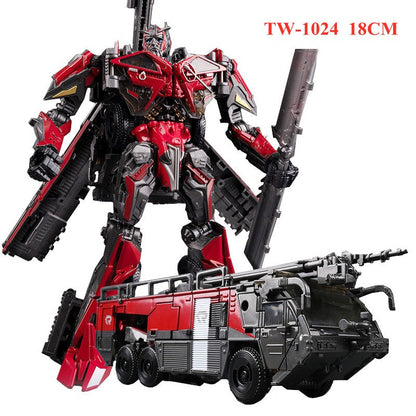 EM ESTOQUE NOVO BAIWEI 18CM Brinquedos de Transformação TW-1024 KO SS Filme Robô Pintado Anime Action Figure Modelo de Carro Presente para Crianças TW-1032