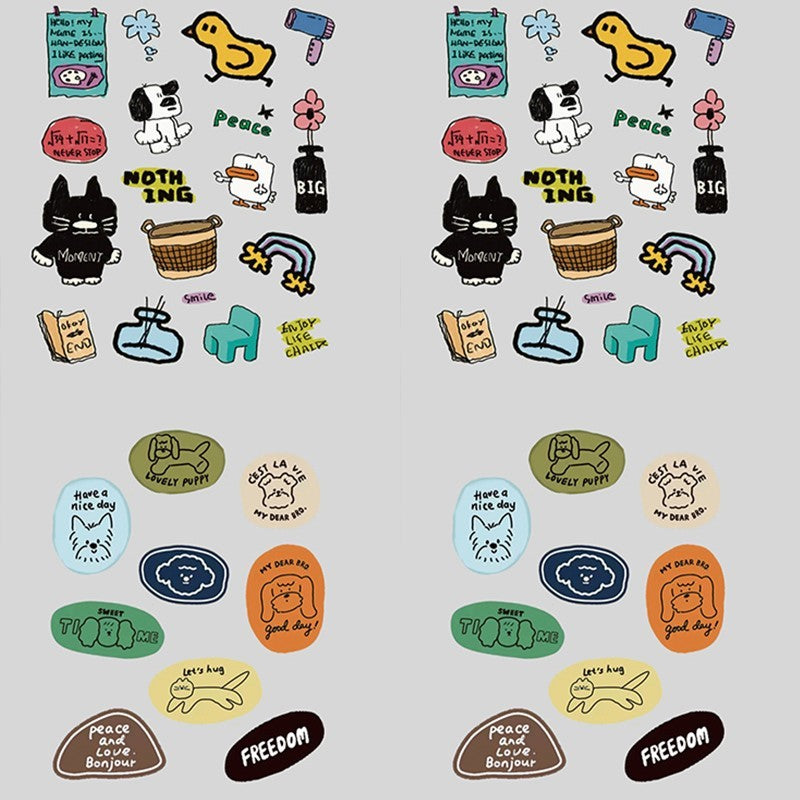 Korean INS-style Jelly Stickers Cute 3D Relief Decal Decorative Kawaii Stickers Mobile Phone Case DIY PC Waterproof Decals