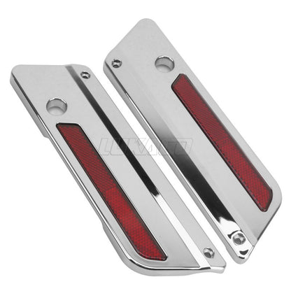 Trava de Alforje Rígido Cromada ABS para Motocicleta Harley Touring Electra Street Glide Road King FLH FLT FLHR FLTR 1993-2013