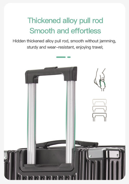 Modern Carry on Trolley CaseCustom Large 20/22/24/26/28 Inch PC ABS Luggage with Combination Lock Wholesale Prices Suitcase