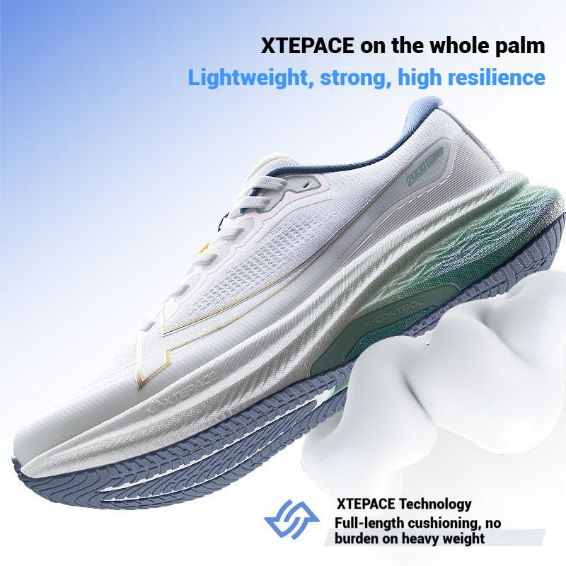 Xtep 2000km Plus Running Shoes 2025 New Spring Lightweight Anti-slip Wear-Resistant Men's Training Jogging Sneakers 875319110001