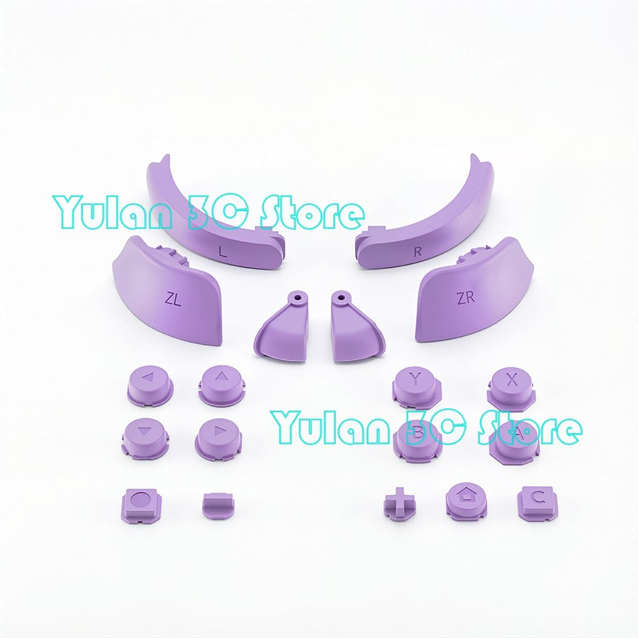 Joycon 2 Solid Color / Transparent Custom DIY Replacement Full Set Buttons for Nintendo Switch 2 Joy Con Controller Accessories