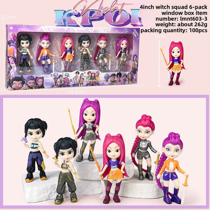 NOVO 2026 Hot Kpop Devil Hunter Rumi Zoe Mira Anime PVC Coleção de Personagens Decoração de Mesa Presente Infantil