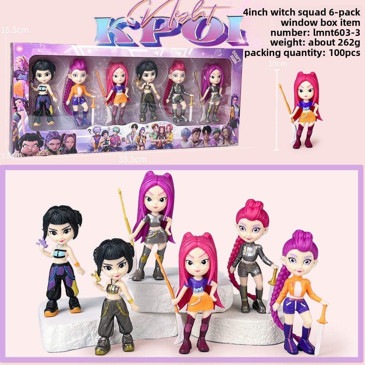 2026 NOVO Anime KPop Devil Hunter Boneca de Vinil Rumi Mira Zoi Personagem Máscara de Vinil Blind Box Enfeite de Brinquedo Presente de Natal