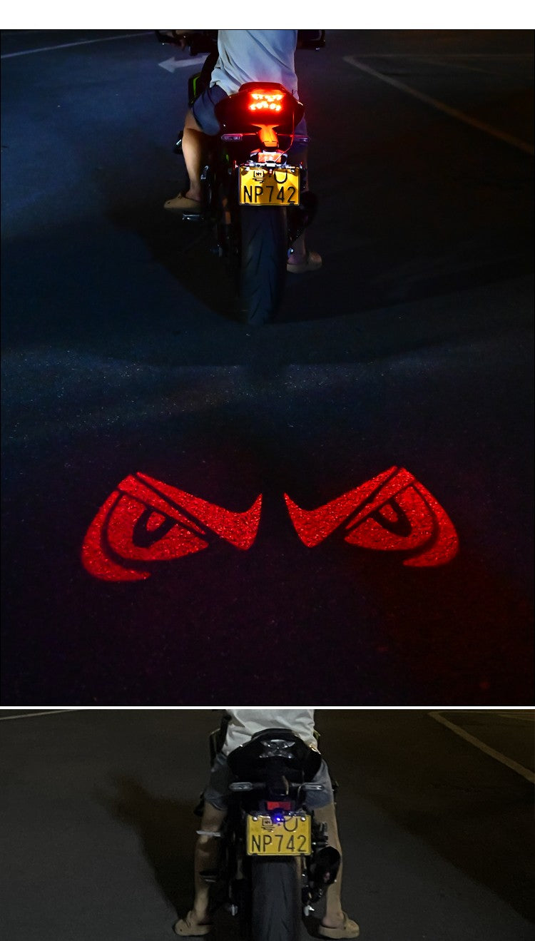Luzes de Projeção Traseira de LED para Motocicleta Olho de Diabo Luzes de Chão para Veículos Elétricos Luzes Ambiente de LED Luz de Aviso de Alto Brilho