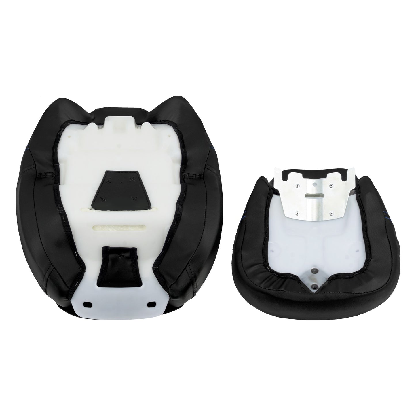 Motorcycle Two Up Seat Black Front Rear Driver Passenger Seat For Harley Touring Road King Street Electra Road Glide 2009-2024