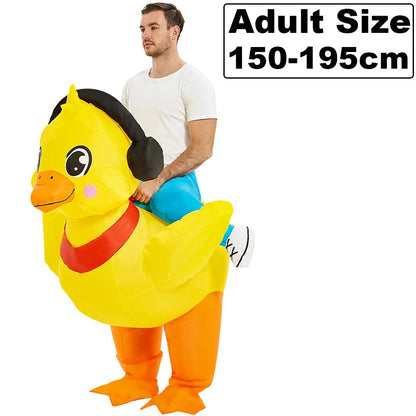 HOT Anime Dinosaur Inflatable Costume Party Mascot Costumes Suit Disfraz Cosplay Halloween Costumes For Adult Kids Dress