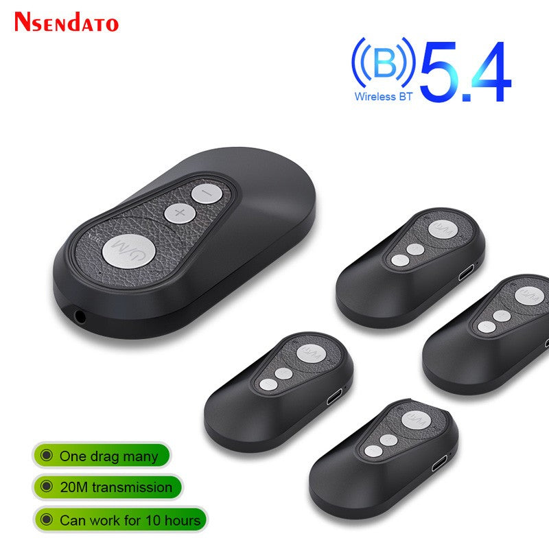Multipoint Bluetooth-Compatible 5.4 LE Audio Music Auracast Transmitter Receiver Wireless Audio Adapter For Car TV MP3 Speakers