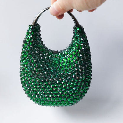 Lady Crystal Clutches Diamonds Chain Evening Bag Wedding Party Rhinestones Clutch Bag Purse Evening Bags Female Bridal Handbags