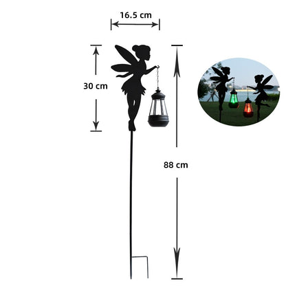 Solar Lights Outdoor Solar Watering Can Light Solar Garden Lights Waterproof Metal Hanging Lantern Fairy Garden Decor Outside