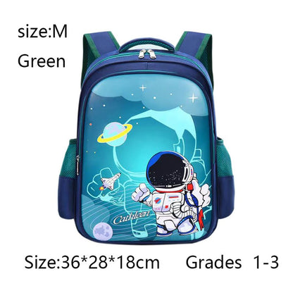 Mochila Infantil Estrelas Astronauta Fofa Menino Menina Impermeável Pré-escolar Fundamental
