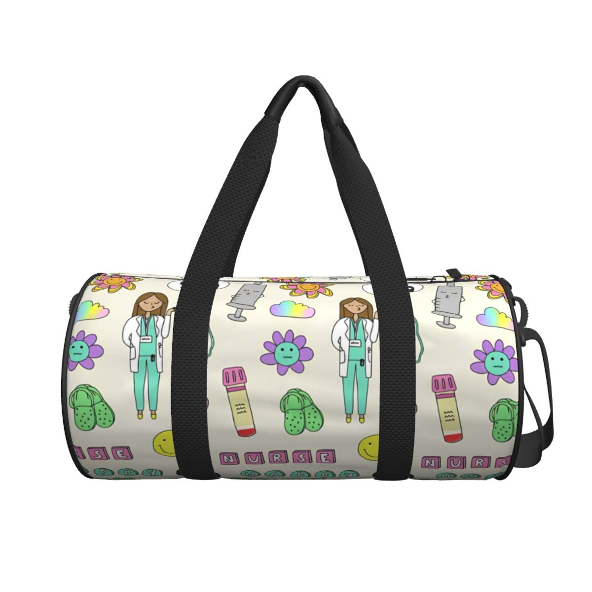 Couple Travel Bag Enfermera En Apuros Doctor Nurse Gym Bag Large Oxford Custom Handbag Colorful Casual Sports Bag