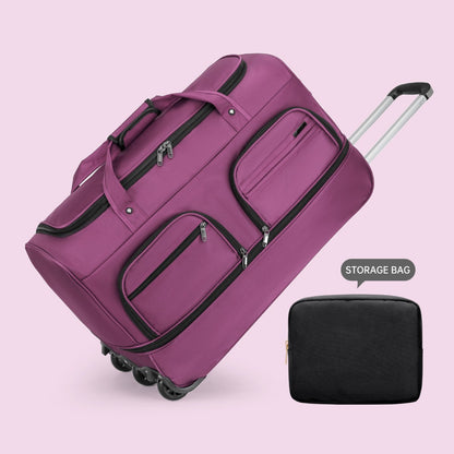 Airline Checked Bag Foldableing Overseas Moving Luggage Bag with Trolley Travel Luggage Rolling Travel Storage Bag Luggage Bag Men's Extra Large Capacity