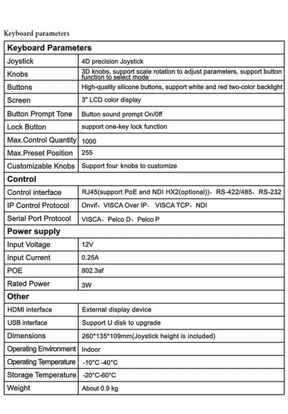Video Conference Camera Kit 4K PTZ Camera 20X Zoom NDI SDI HDMI IP USB Church live broadcast NDI PTZ camera Controller 1-8pcs