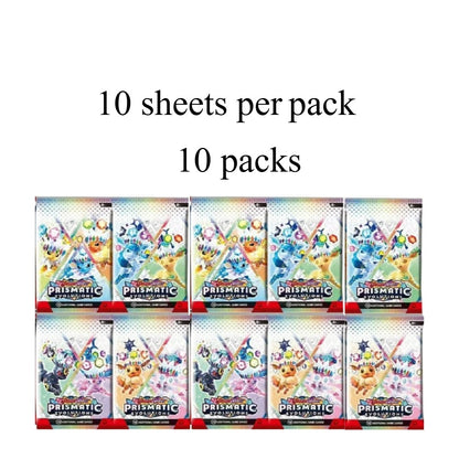 Novos jogos 4-36Pacote de Cartas Pokémon em Inglês Caixa de Booster Black Bolt White Flare Cartas de Batalha Pokémon Troca de Jogo Presente
