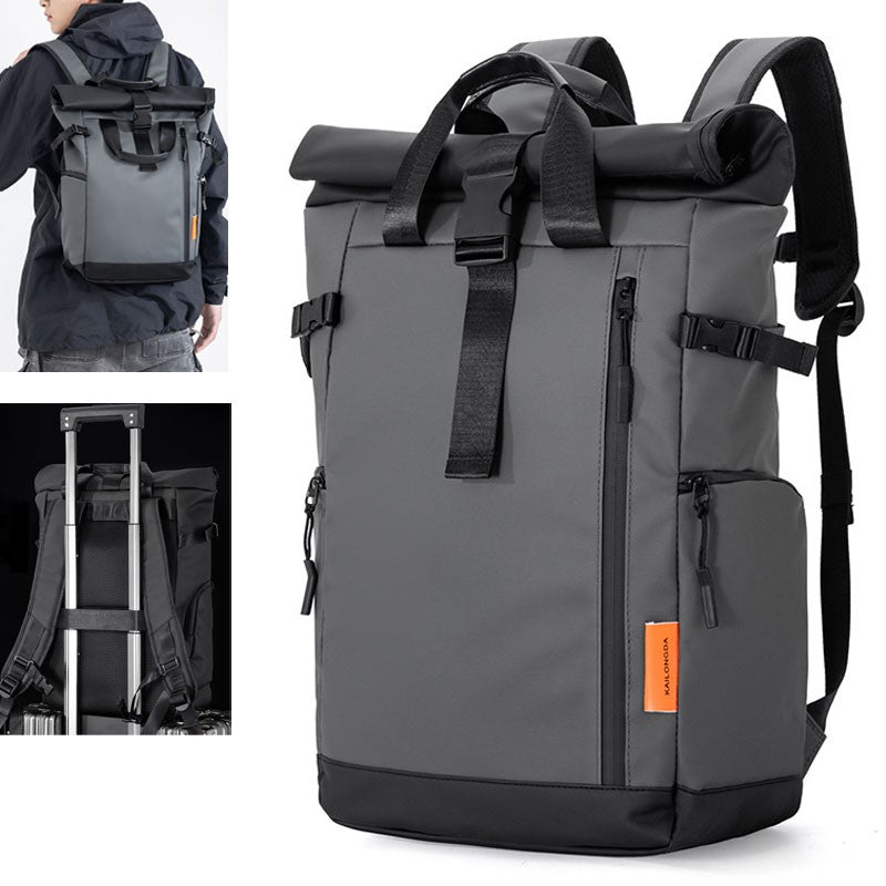 Mochila Masculina para Viagem, Notebook de 15,6 polegadas, Impermeável, para Acampamento, Caminhada, Escola, Faculdade e Negócios