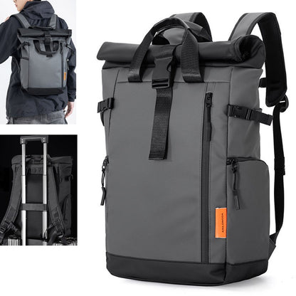 Mochila Masculina para Viagem, Notebook de 15,6 polegadas, Impermeável, para Acampamento, Caminhada, Escola, Faculdade e Negócios