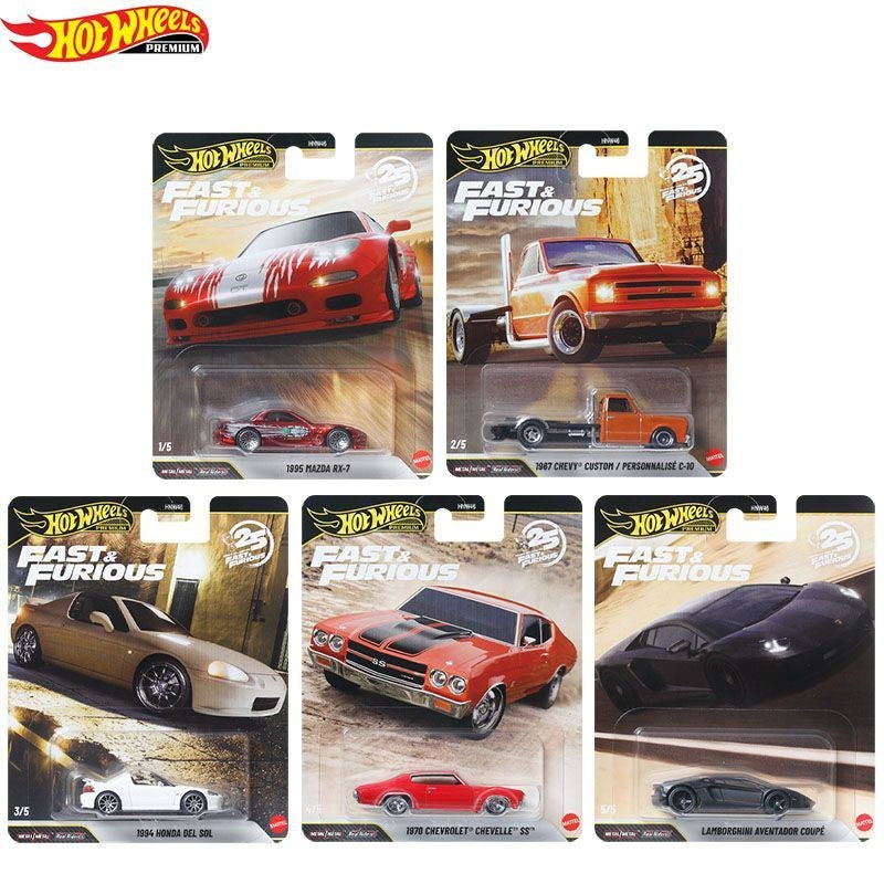 New Hot Wheels 1:64 HNW46 Cars Model Fast & Furious Alloy Car Model Lamborghini Mazda RX7 Custom Toy Collectible Birthday Gifts