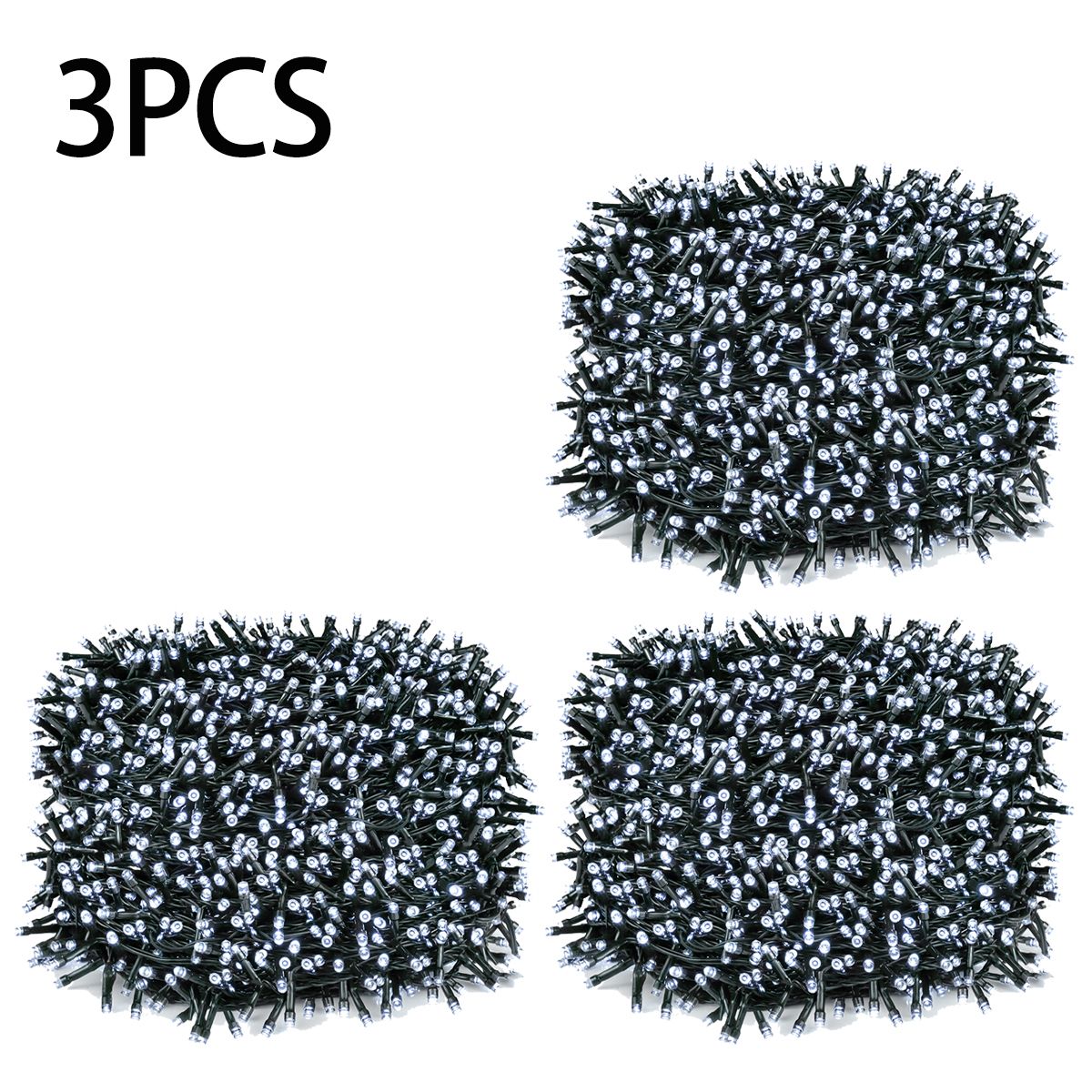 220V LEDs Twinkling Fairy Lights String 1/2/3Packs Holiday Christmas Tree Lawn Night Party Decorative Light Only EU Power Plug
