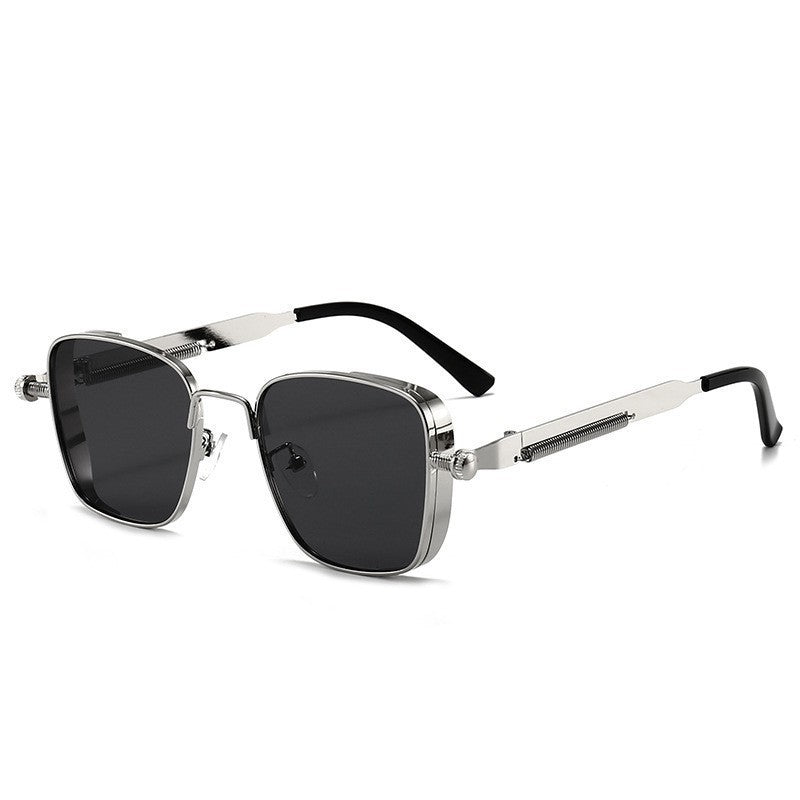 Óculos de Sol Polarizados Masculinos 2025 de Alta Qualidade, Estilosos para Dirigir, Antirreflexo, Proteção UV, Metal, Estilo Punk, Tendências da Moda