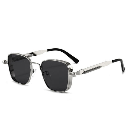 Óculos de Sol Polarizados Masculinos 2025 de Alta Qualidade, Estilosos para Dirigir, Antirreflexo, Proteção UV, Metal, Estilo Punk, Tendências da Moda