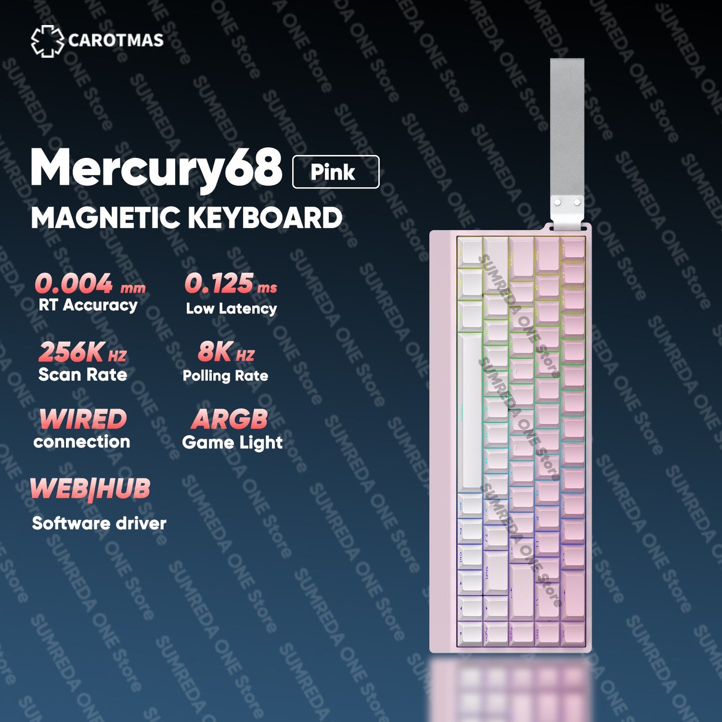 IROK Carotmas Mercury68 Max mars68 pro Mercury 68 Gaming Teclado Mecânico Magnético Rapid Trigge 0.001 8K Teclado Gamer Com Fio