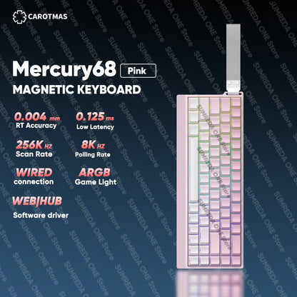 IROK Carotmas Mercury68 Max mars68 pro Mercury 68 Gaming Teclado Mecânico Magnético Rapid Trigge 0.001 8K Teclado Gamer Com Fio