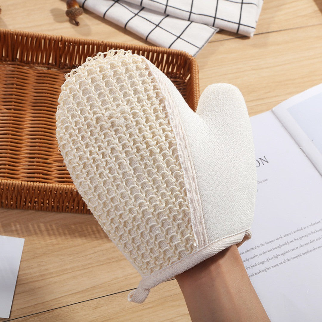 Bath Body Scrub Gloves Exfoliating Back Gloves Dead Skin Remover Double Sided Shower Brush Massage Cleansing Towel Bathing Tools