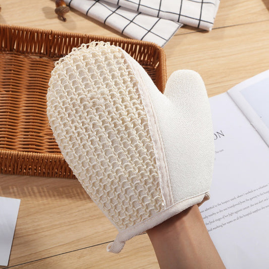 Bath Body Scrub Gloves Exfoliating Back Gloves Dead Skin Remover Double Sided Shower Brush Massage Cleansing Towel Bathing Tools