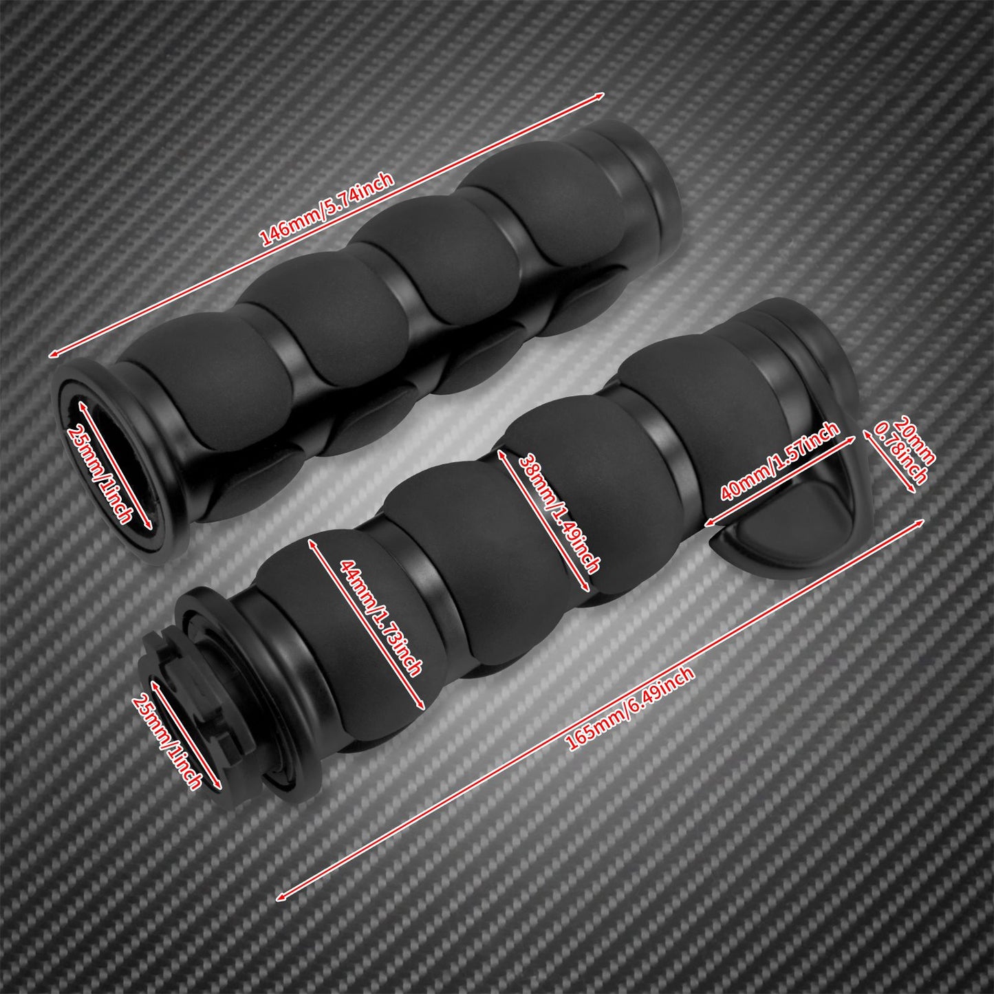 1" Motorcycle Hand Grips 25mm Handlebar Handle Bar For Harley Touring FLHR Softail Fat Boy Sportster XL 883 1200 Dyna For Honda