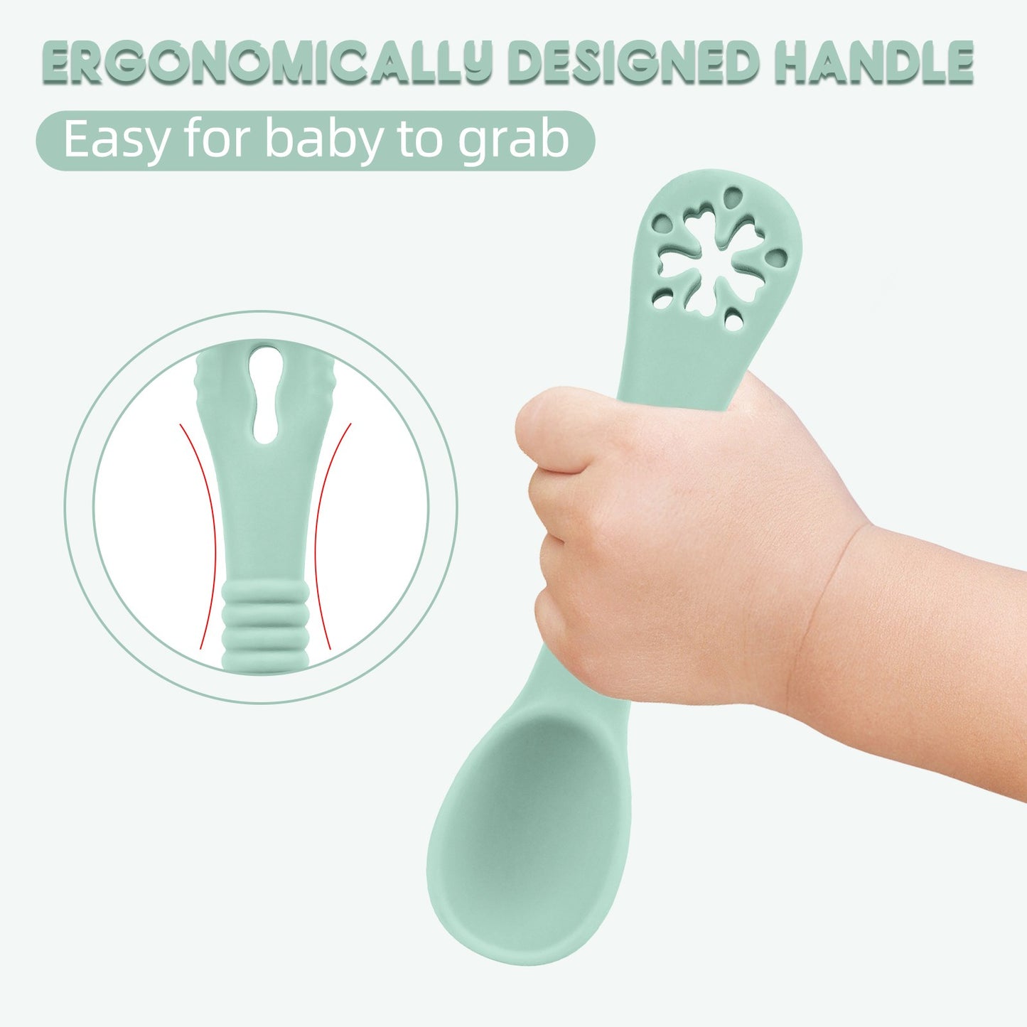 3Pcs Silicone Baby Feeding Bowl Set Learning Dishes Suction Bowl Feeding Spoon For Baby Toddler Training Bendable Chew Utensils