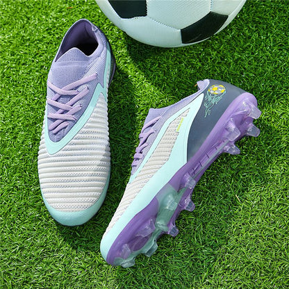 New Men Football Boots Outdoor Sport Boys Soccer Shoes Adult Non Slip Long Spikes Training Cleats Breathable Match Comfortable