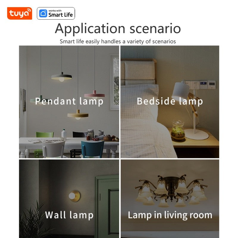 Bluetooth Remote Control LED Night Light Bulb E27 RGB 220V 15W Dimmable LED Lamp For Bedroom Decor Work With Tuya Smart Life APP