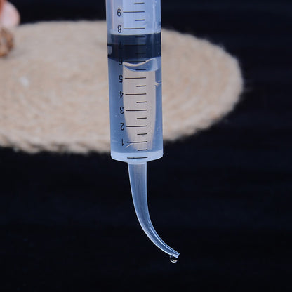 50 Seringas Descartáveis de Irrigação Dental com Ponta Curva 12ml para Uso Odontológico Material Odontológico Diâmetro da Ponta 1.9mm