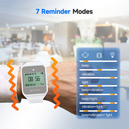 Retekess Wireless Calling System Restaurant Pager TD108 Waterproof Watch Receiver T117 Waiter Call Buttons For Hookah Cafe Bar