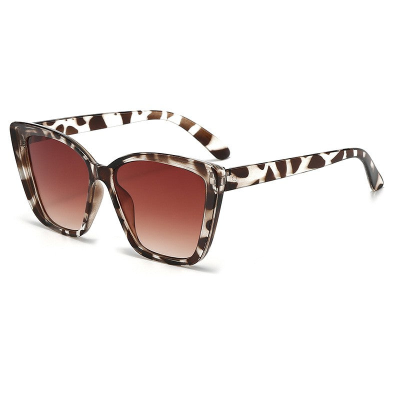 Fashion Street Trend Cat Eye Sunglasses Women Leopard Square Frame Sun Glasses UV400 Lady Brand Designer Eyewear ????? ??? ?????