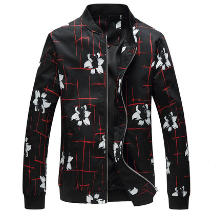 Spring, Autumn and Seasonal Boys' Floral Jacket, Large Size Urban Casual Coat Multi-color Available