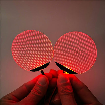 Round Flexible Bendable DIY Led Light Eyes Kits Cosplay Halloween Helmet Masks Eye Light Accessories Can Cropped CR2032