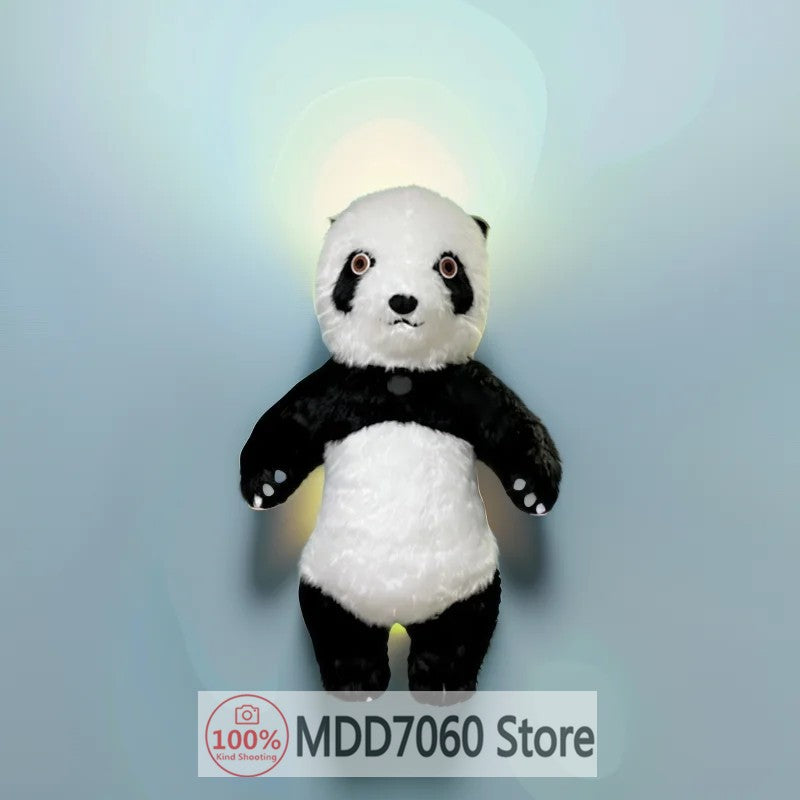 Giant Panda Inflatable Costume Street Funny Polar Bear Mascot Costume Party Role Playing Plush Inflatable Mascot Costume
