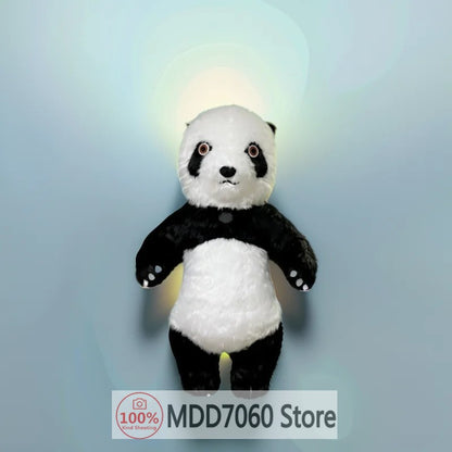 Giant Panda Inflatable Costume Street Funny Polar Bear Mascot Costume Party Role Playing Plush Inflatable Mascot Costume
