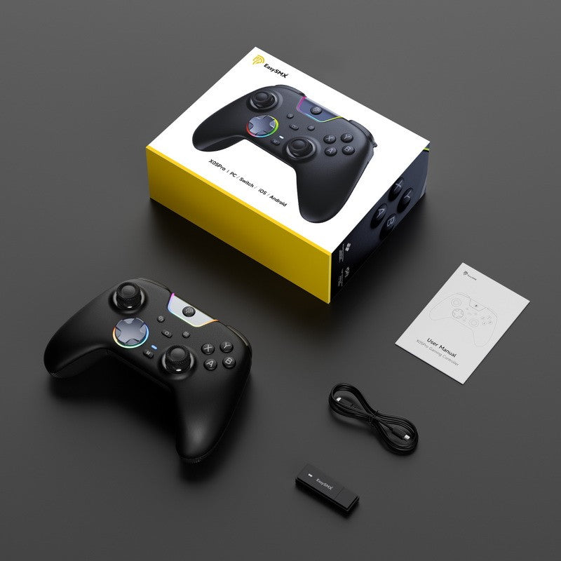 EasySMX X05 Pro Wireless Gamepad, Hall?Effect Anti?Drift Joystick, Dual Vibration Controller for PC Switch 1/2 Android iOS Steam