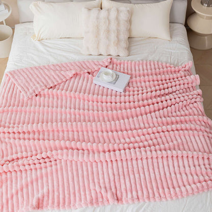 1pc soft and skin friendly warm blanket, suitable for bedrooms, sofa covers, camping and travel, multifunctional blanket