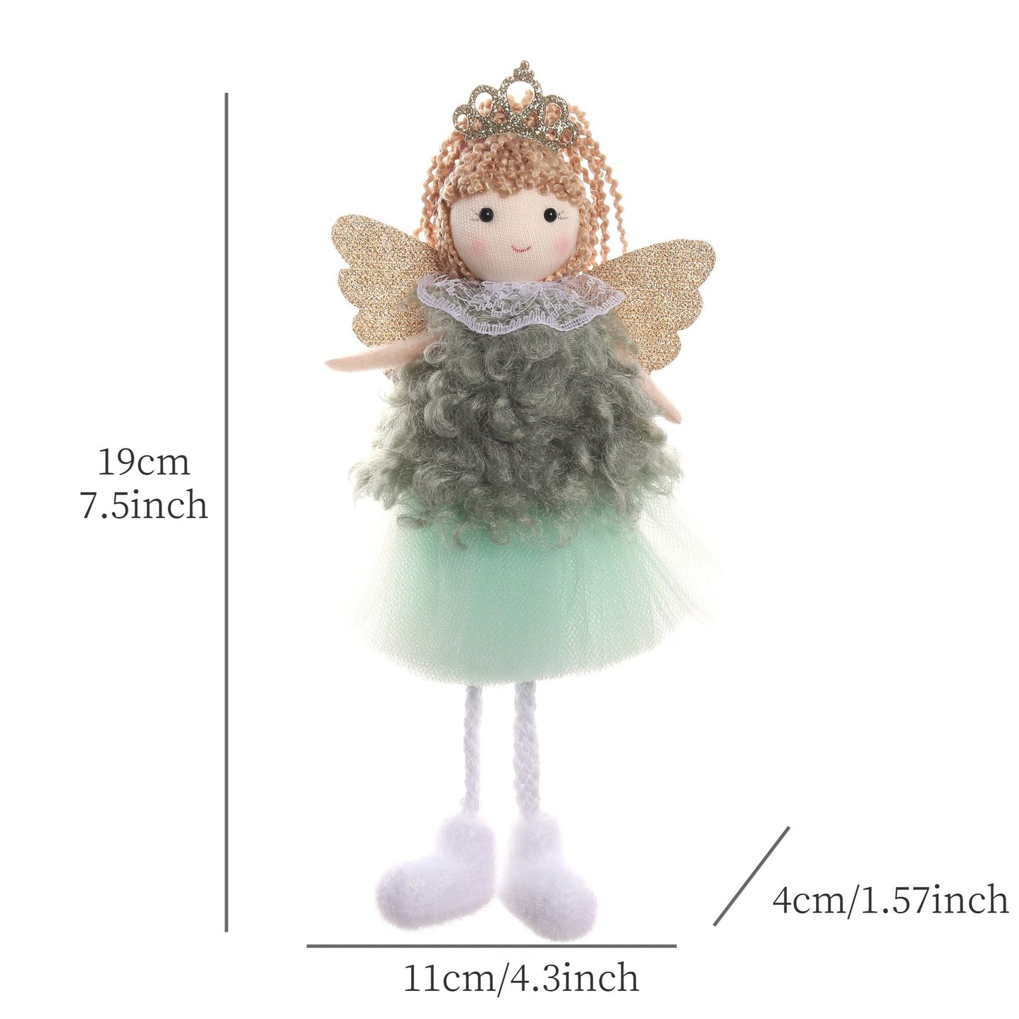 2024 New Year Gift Cute Christmas Angel Doll Xmas Tree Ornament Noel Deco Christmas Decoration for Home Natal Navidad 2023 Decor