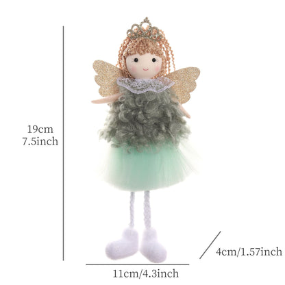 2024 New Year Gift Cute Christmas Angel Doll Xmas Tree Ornament Noel Deco Christmas Decoration for Home Natal Navidad 2023 Decor