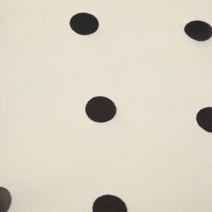 BIIKPIIK Casual Women Polka Dot Skirts Lettuce Trim Beige Elegant Midi Skirts St