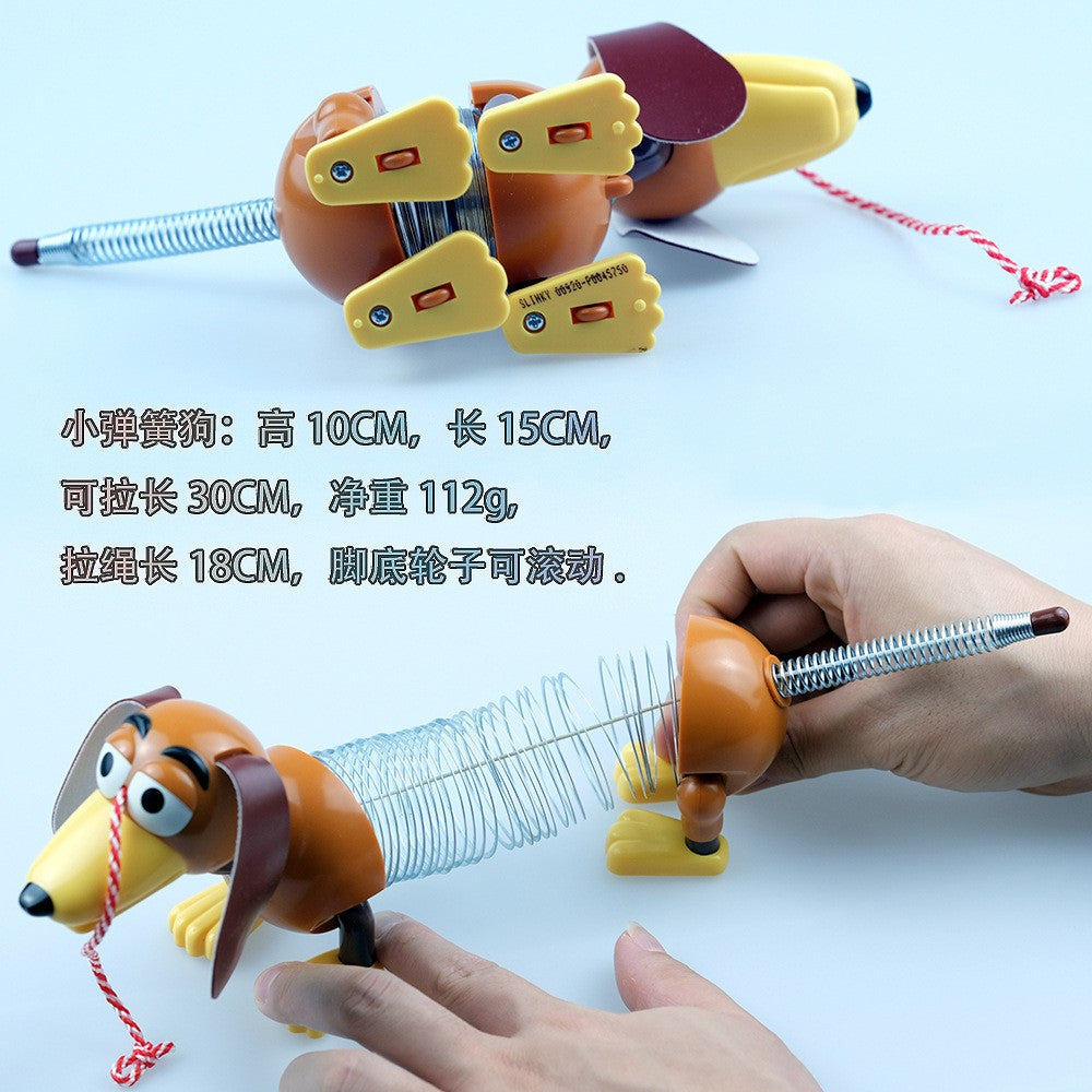 Toy Story Slinky Dog Voice Sound Action Figure 20cm/28cm Dachshund Model Anime Toy Gift for Children Creative Birthday Present