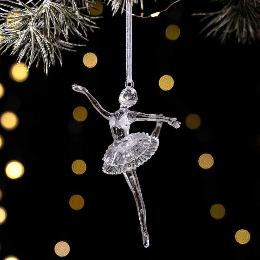 Acrylic Acrylic Christmas Pendants Transparent Clear Simulation Transparent Tree Hangings Hanging Pendant Crystal